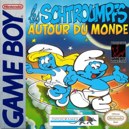 Les Schtroumpfs: Autour du Monde box art for GameBoy